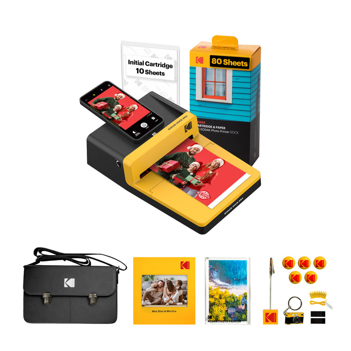 KODAK Dock ERA 4PASS Instant Photo Printer (4x6) (Printer + 90 Sheets + Gift Accessories)