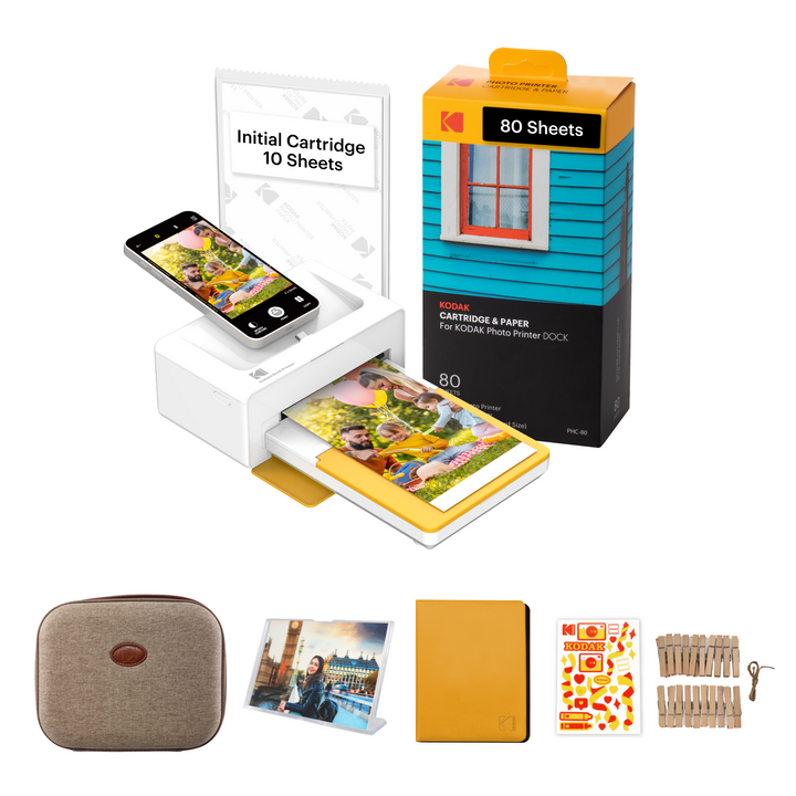 KODAK Dock Plus Photo Printer Accessory Bundle